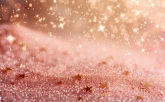 Birthday Background Peach and pink Glitter Stars 41
