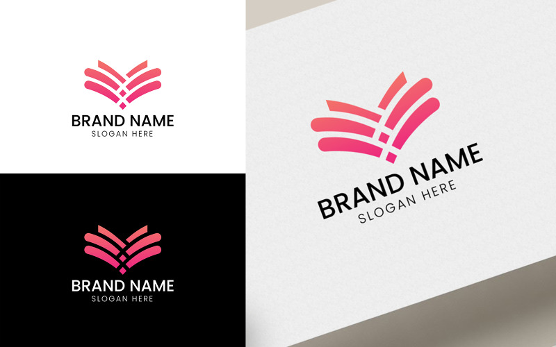 Free Abstract letter V colorful business logo-06-127 Logo Template
