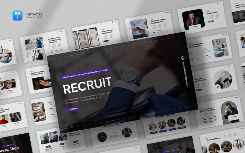 Recruit - Human Resources Keynote Template