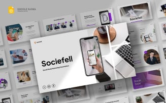 Sociefell - Social Media Marketing Google Slides Template
