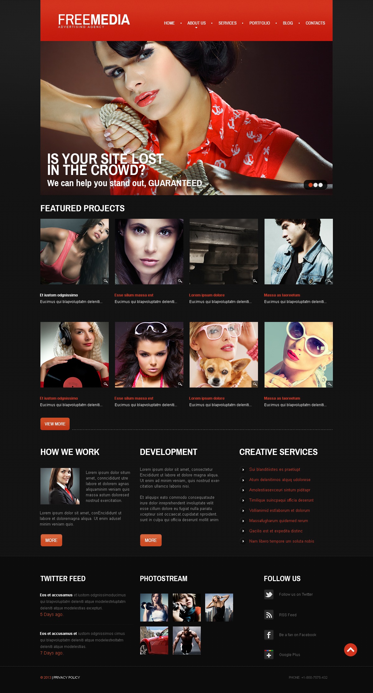 Advertising Agency Joomla Template 43062
