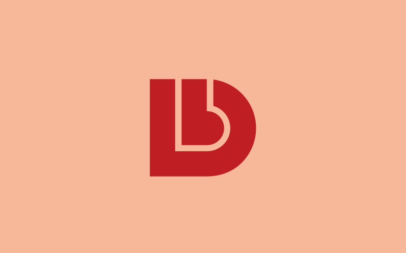 Db or LD letter mark logo design Logo Template