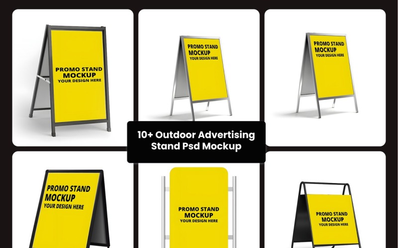 Outdoor Advertising Stand Psd Mockup Template Product Mockup