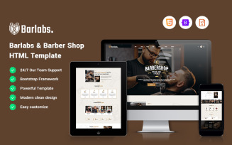 Barlabs - Barber Shop Website Template