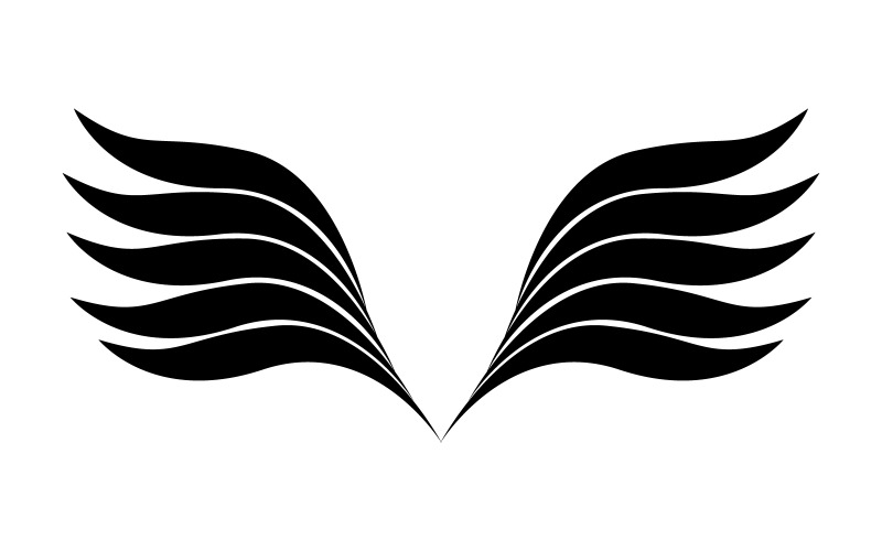 Birds Wings silhouette Vector Art Illustration