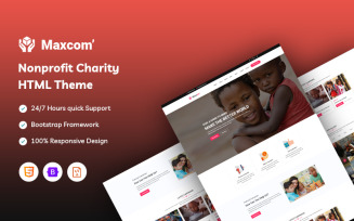 Maxcom – Nonprofit Charity Website Template