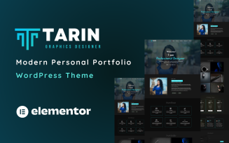 Tarin - Designer Personal Portfolio One Page WordPress Theme