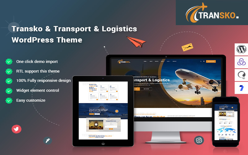 Transko - Transport & Logistics WordPress Theme