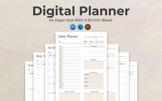 Canva Digital Planner Template Design
