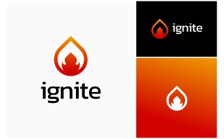 Fire Flame Hot Ignite Logo