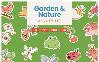 Garden and Nature Sticker Set