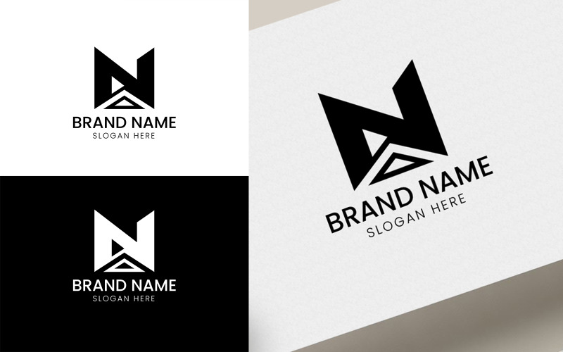 Initial N architecture logo-07-146 Logo Template