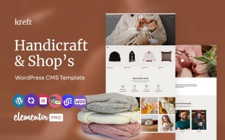 Kreft - handicraft And Woolen Shop Multipurpose WordPress Elementor Theme