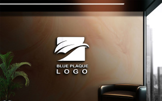 A Modern Logo Of The Blue Palette