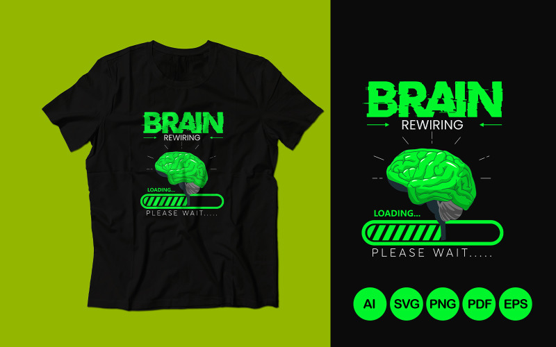 Brain Concept T Shirt Design T-shirt