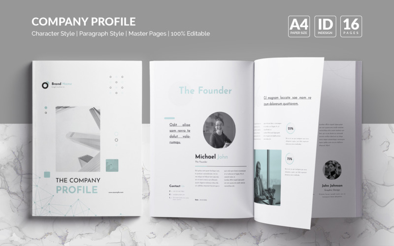 Company Profile Template - (InDesign) Magazine Template