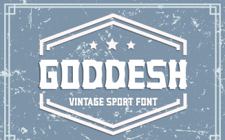 Goddesh Vintage Sport Font