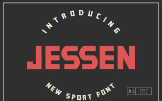 Jessen a New Sport Font cool