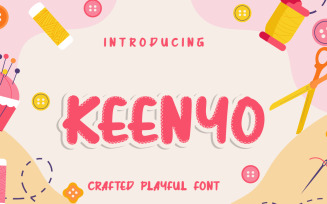 Keenyo crafted playful Font