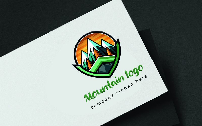 Mountain Logo Template Stylized
