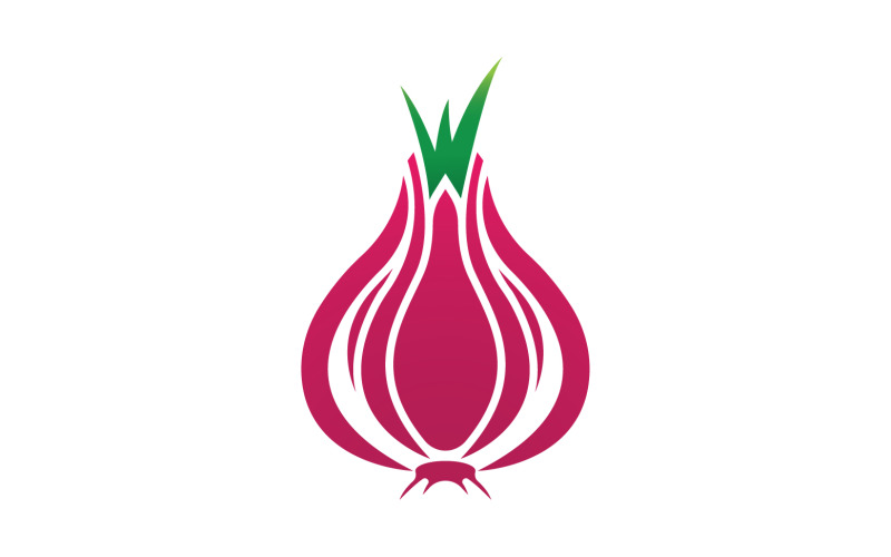 Onion vegetable icon logo vector version 4 Logo Template