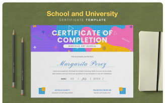 School Education Certificate Template