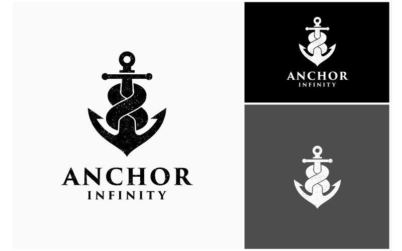 Anchor Sailor Infinity Harbor Logo Logo Template
