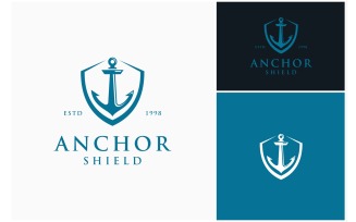 Anchor Sailor Shield Protection Logo