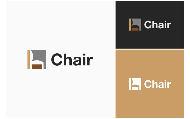 Chair Furniture Modern Simple Logo Logo Template