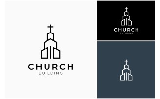Church Chapel Worship Priest Logo