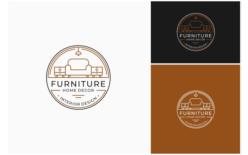 Furniture Interior Badge Stamp Logo Logo Template