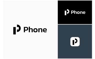Letter P Phone Call Telephone Logo