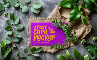 Greeting Mockup On the Envelope & Plant Branches 76