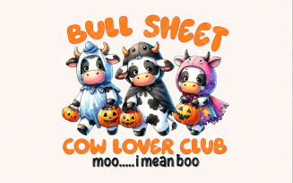 Bull Sheet PNG, Halloween Png, Ghost Cows PNG, Funny Cow Png, Spooky Cow Png, Cow Lover Png, Fall