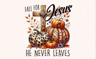 Fall for Jesus PNG, Fall Sublimation Designs, Thanksgiving Png, Faith Png, Christian Png, Pumpkin
