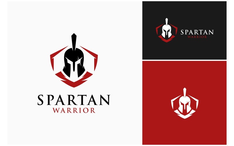 Spartan Warrior Protection Logo Logo Template