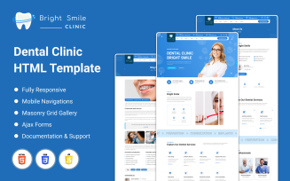 BrightSmile - Dental Clinic HTML Template