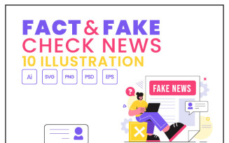 10 Fact or Fake News Illustration