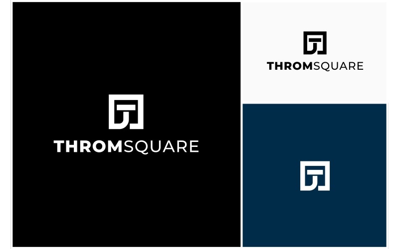 Initial Letter T Square Simple Logo Logo Template