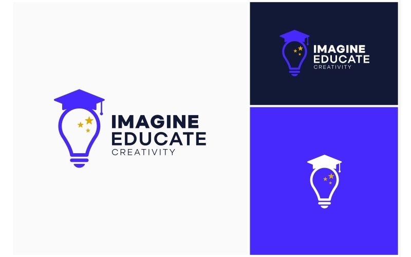 Lightbulb Education Creative Logo Logo Template