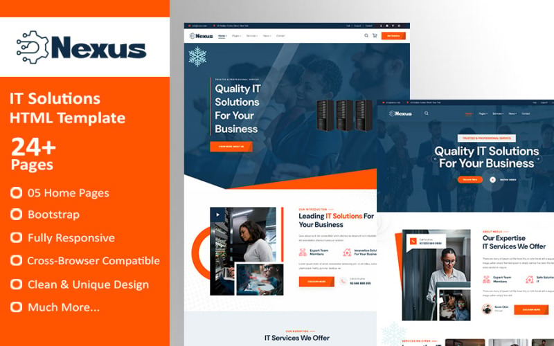 Nexus - IT Solutions HTML Template Website Template
