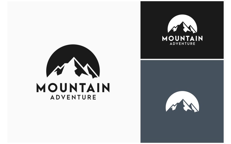 Mountain Adventure Ridge Logo Logo Template