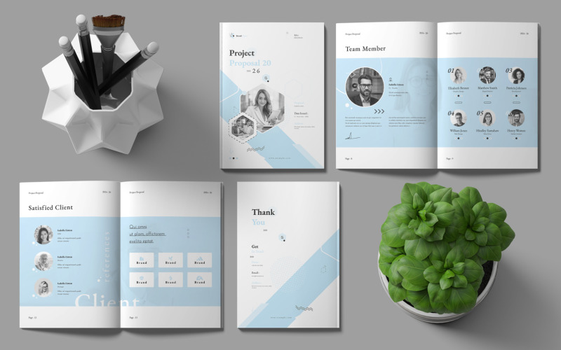 Project Proposal InDesign Template Magazine Template