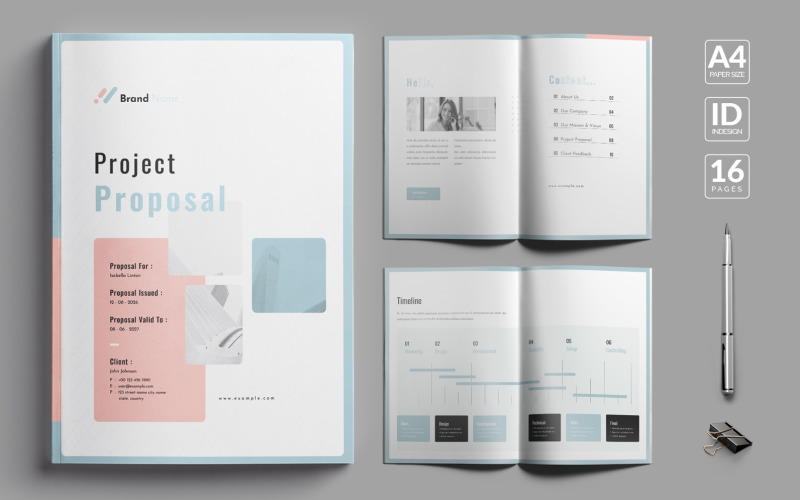 Project Proposal Template - InDesign Magazine Template