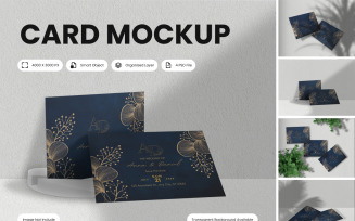Card Mockup Perfect for business cards, greeting cards, or invitations, this mockup