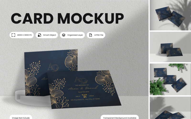 Card Mockup Perfect for business cards, greeting cards, or invitations, this mockup Product Mockup