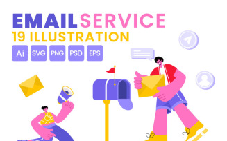 19 Email Service Illustration