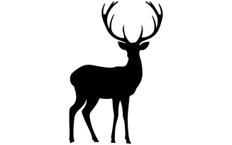 Deer vector Template Design illustration