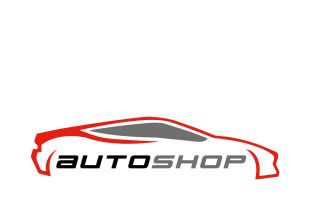 Auto shop sports car dealership logo