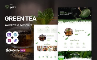 Green Tea - Organic Tea And Green Tea WordPress Elementor Theme